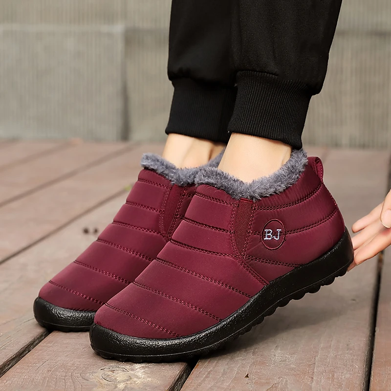 Водонепроницаемые походные сапоги пара зимние уличные теплые женские