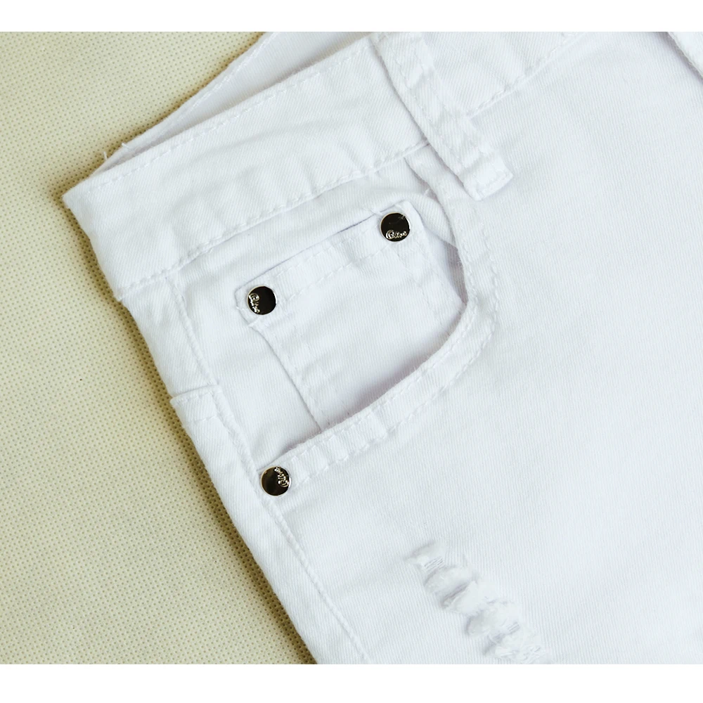 

Factory Sale Push Up White High Waist Jeans Spring Summer Stretch Cotton Aesthetic Plus Size Skinny Jeans Woman