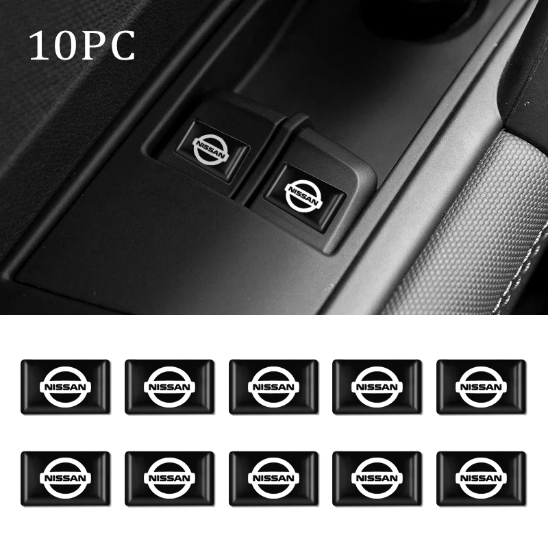 

Auto Styling 3D Epoxy Car Decoration Emblem Sticker Decal For Nissan Qashqai Trail Tiida Juke Nismo x-trail Interior Accessories
