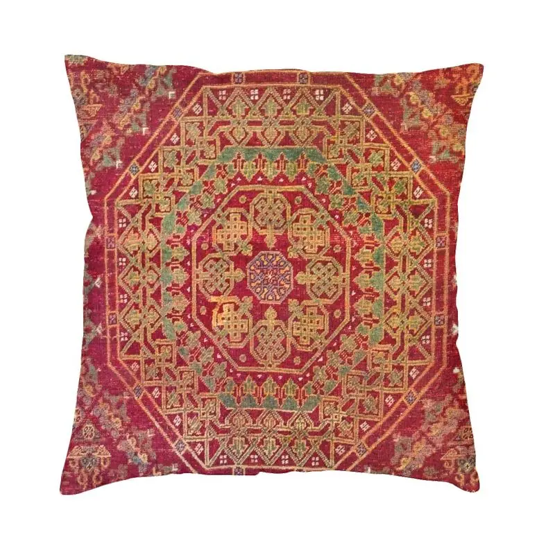 Nordic Bohemian Medallion Accent Rug Pattern Sofa Cushion Co