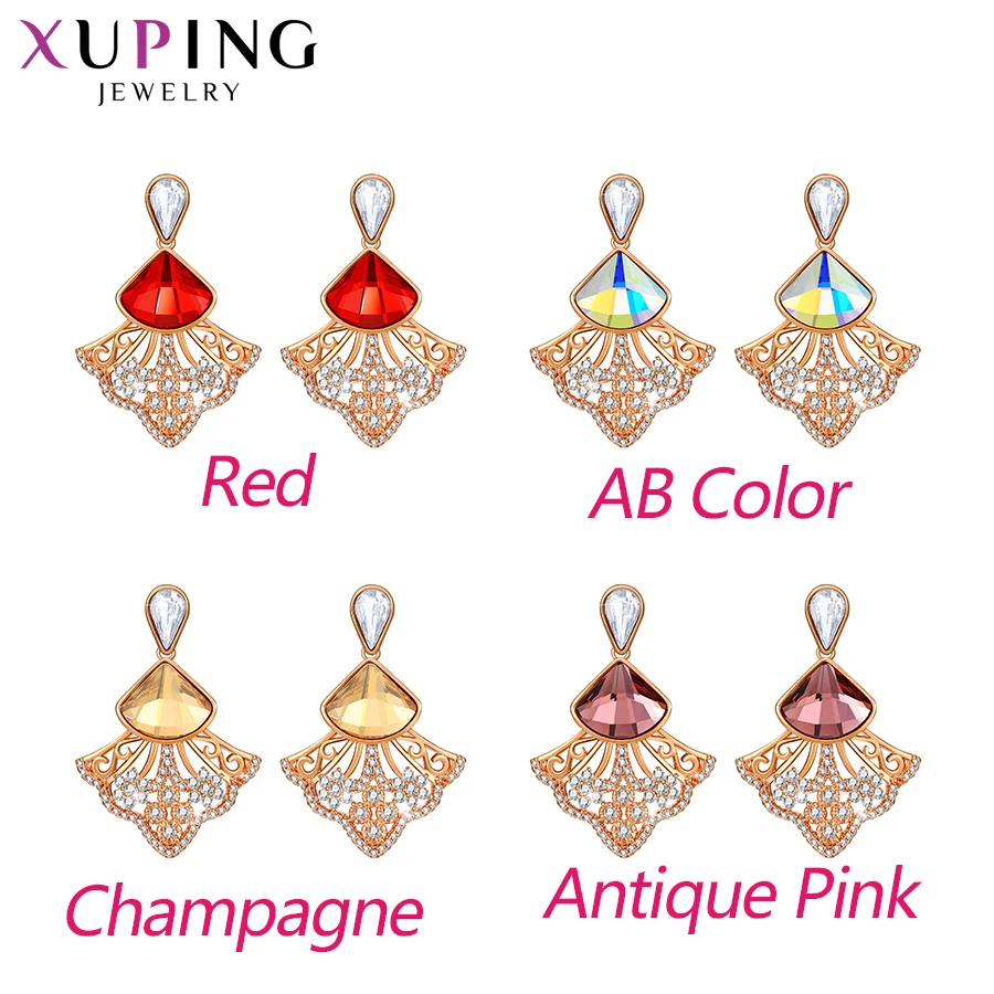 Xuping модные серьги с кристаллами Swarovski Европейский стиль ювелирные изделия