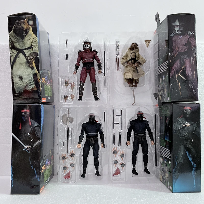 Фигурка Черепахи измельчителя NECA Master Rat 1990 футов солдат боевое оружие с лезвиями