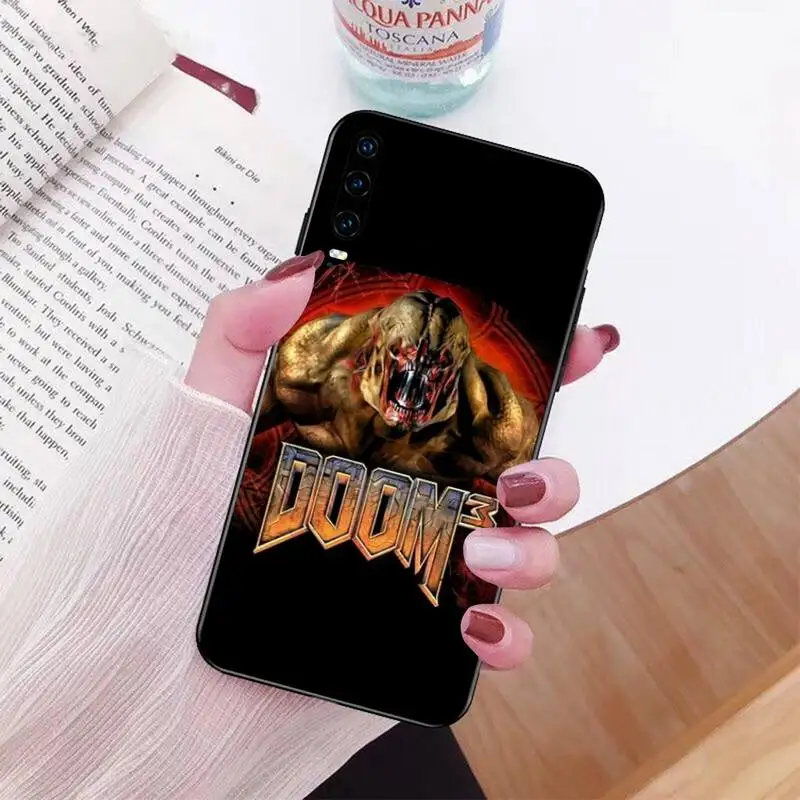 NBDRUICAI череп игра Doom ТПУ Черный чехол для телефона корпус Huawei P30 P20 lite Mate 20 Pro P Smart 2019