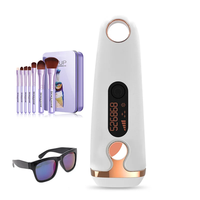 With Makeup Brush IPL лазерная эпиляция 500000 Flash lcd дисплей Эпилятор постоянный Триммер бикини безболезненный Vancostar электрический эпилятор лазер - Цвет: With Makeup Brush