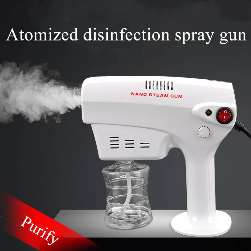 Auto household 110V-240V portable atomizing sprayer disinfection steam spray gun disinfection nano spray gun