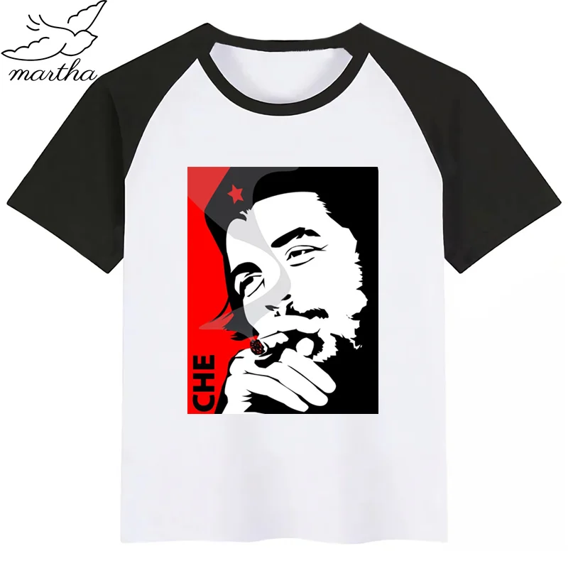 Ernesto/Guevara детская футболка для маленьких мальчиков модная с короткими рукавами