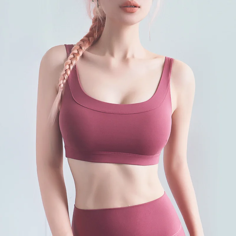Спортивный пуш-ап бюстгальтер Топ для женщин с открытой спиной фитнес u-образный