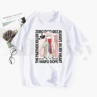 zero two darling in the franxx anime 02 harajuku tshirt hip hop girl print top tees harajuku tshirts men fashion summer t shirts