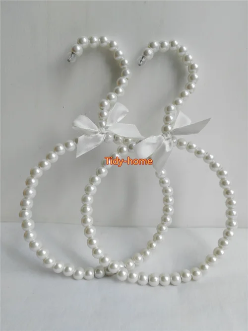 1 шт. Высший сорт белый розовый сладкий лук ABS жемчужный шарф Вешалка шелковые