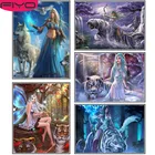 Картина из квадратных страз FIYO 5d сделай сам, мультяшная алмазная живопись с тигром, животное, вышивка из страз, сказочное абстрактное животное, стразы, домашний декор, подарок