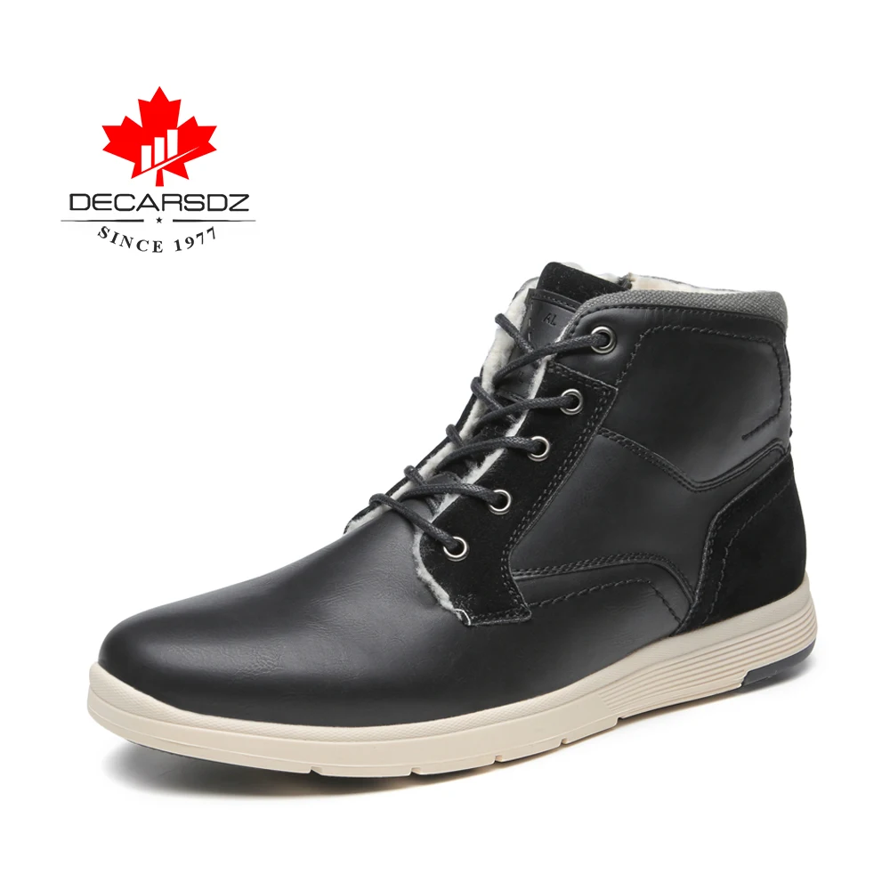 2019 Мужские осенне-зимние модные ботильоны мужские ботинки уличные Новые Теплые