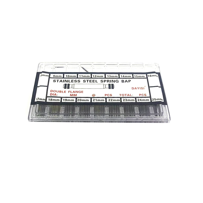 360 шт. пружинные штифты для ремешка часов 8-25 мм