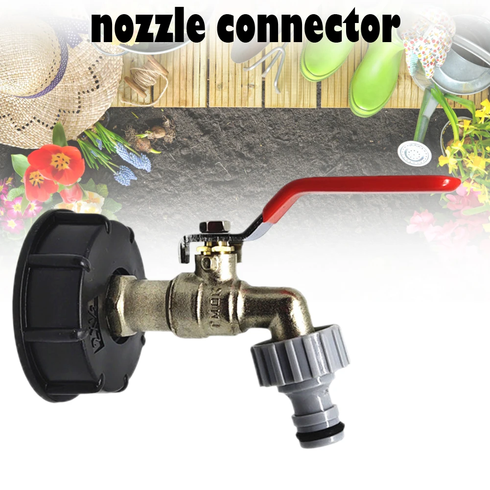 

IBC Tank Adapter S60X6 To Iron Brass Tap 1/2" Replacement Valve 60mm Coarse Thread to 15mm Garden Water Connectors Drain Adapter