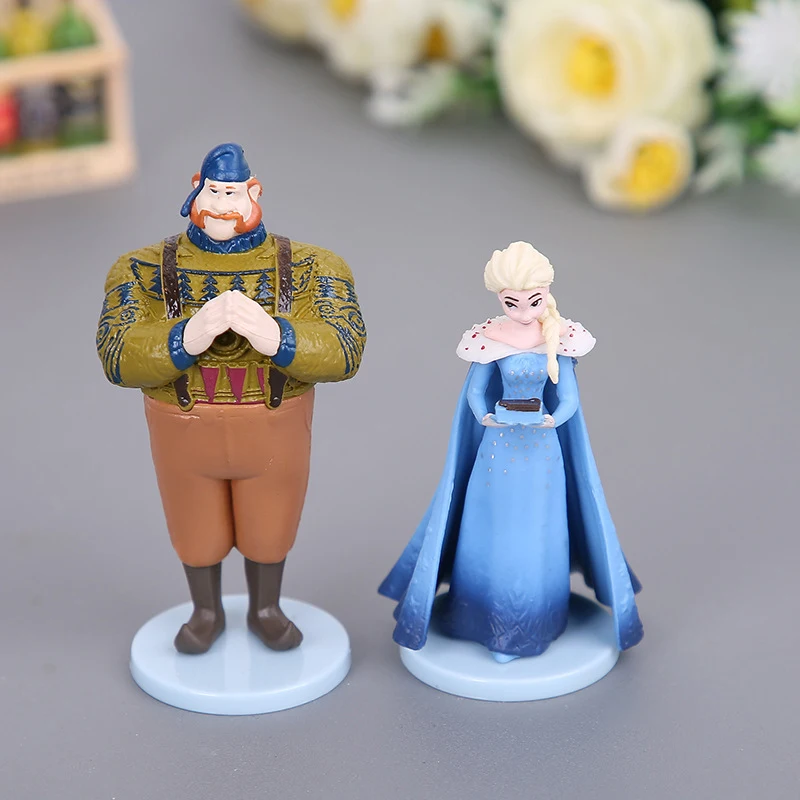 10 шт./компл. Disney Frozen2 аниме вокруг персонажей кукла игрушка Aisha Анна ПВХ Модель