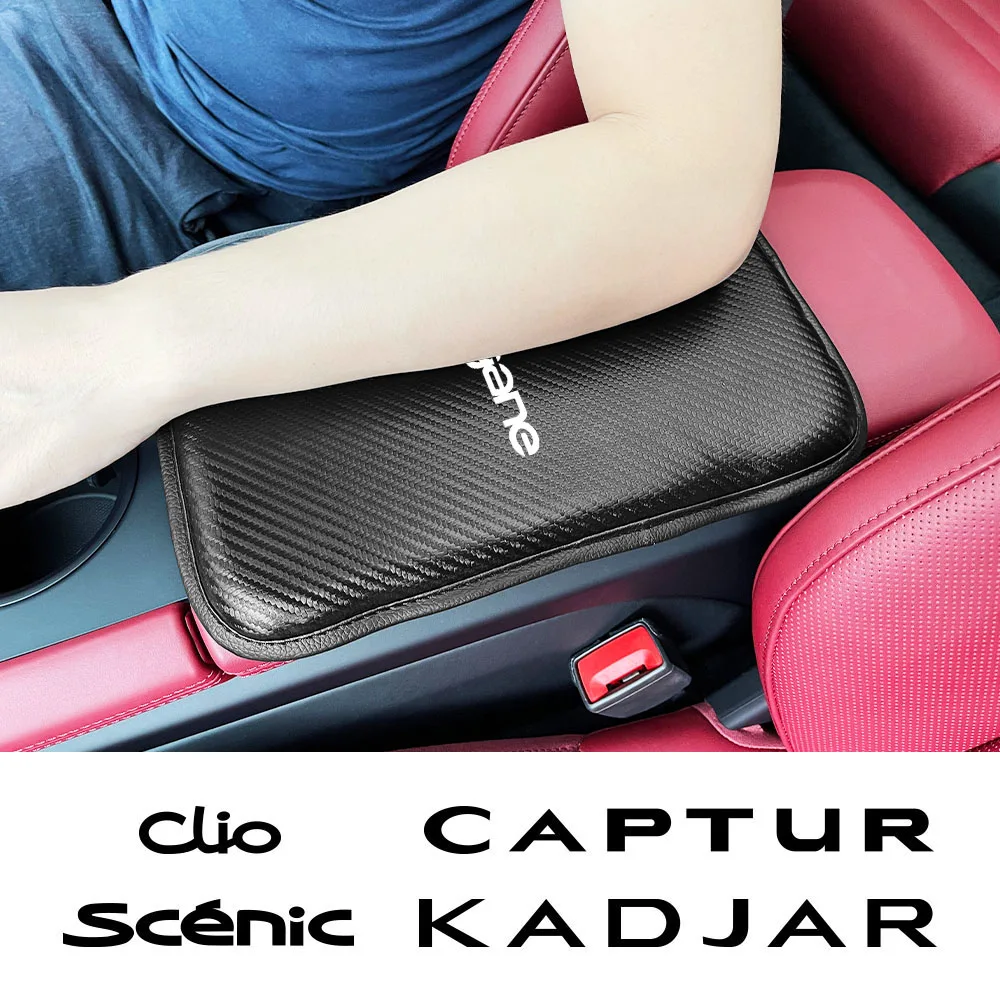 Кожаный Автомобильный подлокотник коврик для хранения чехол подушки Renault Megane Clio