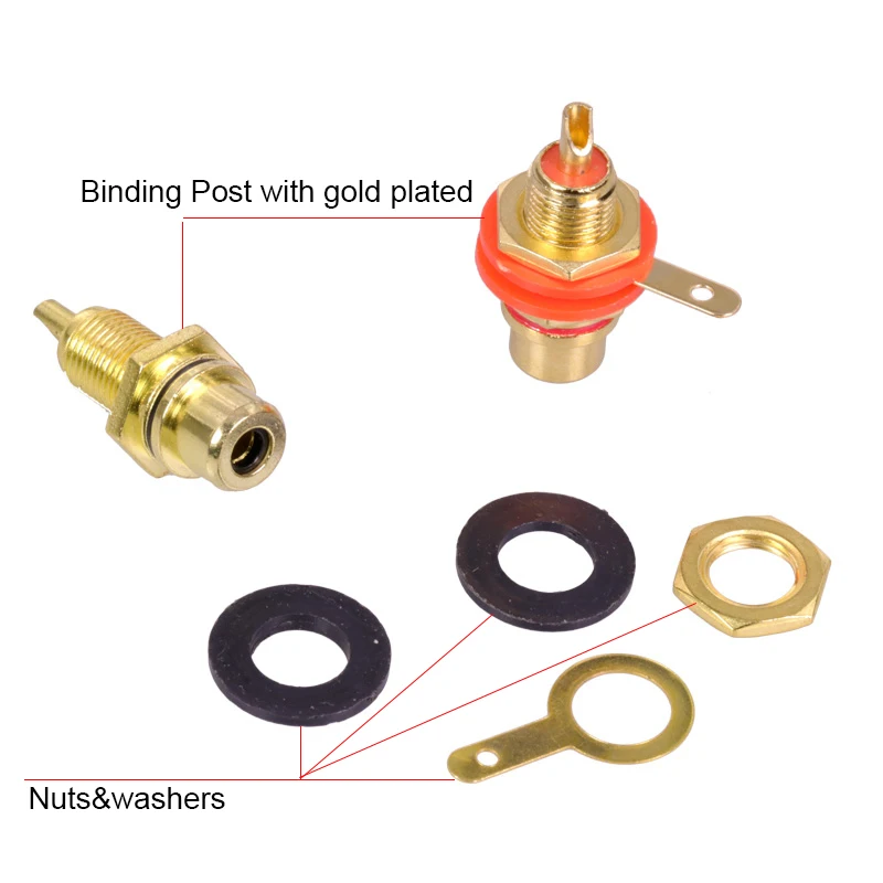 8 шт./4 пары концевые клеммы для кабеля|connectors gold|connector plugconnector adapter |