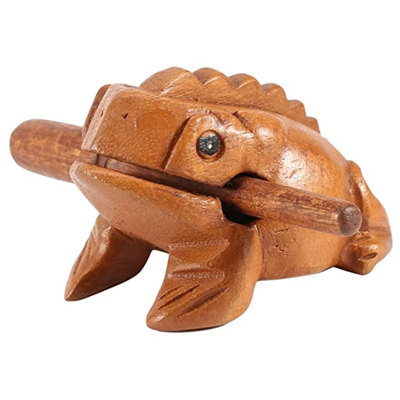 6-ти дюймовый большой деревянный Lucky в виде лягушки из денежная жаба детский