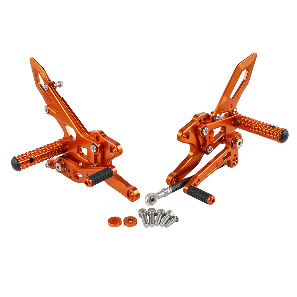 

Foot Pegs Rest Rear Sets Footrest for KTM 1290 Super Duke R 2014-2019 2018 2017 2016 2015 Adjustable Motorcycle Footpegs