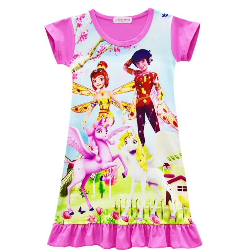 Детское платье Миа для девочек вечерние костюмы на Хэллоуин Летнее с короткими