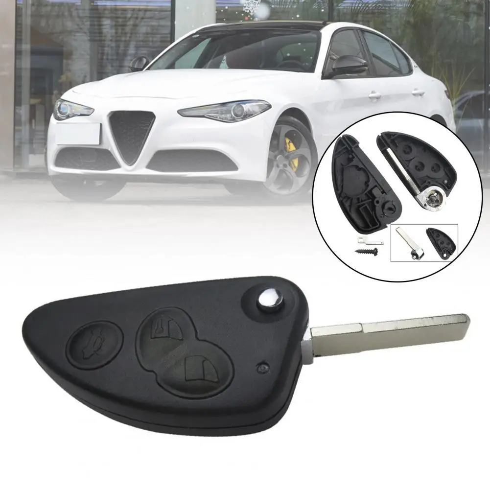 

3 кнопки флип дистанционного ключа Fob чехол ABS прочный оболочки крышка Замена для Alfa Romeo