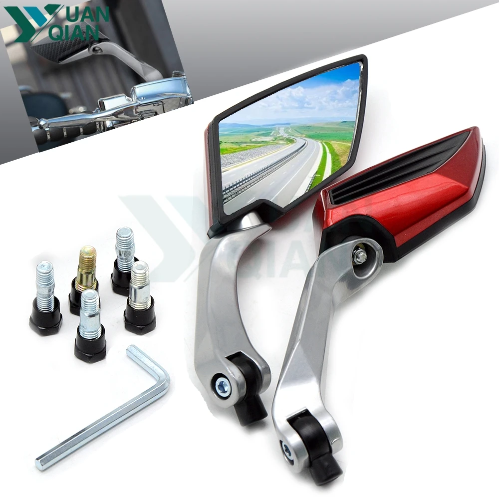 Зеркала заднего вида для мотоцикла аксессуары скутера buell Yamaha FZ1 FZ6 XJ6 R1 R3 R6 R25 MT 07 T