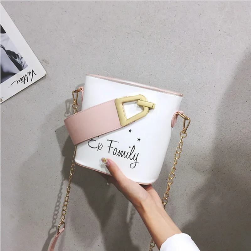 Большая Сумка ведро с замком красная мягкая кожаная сумка через плечо Женская