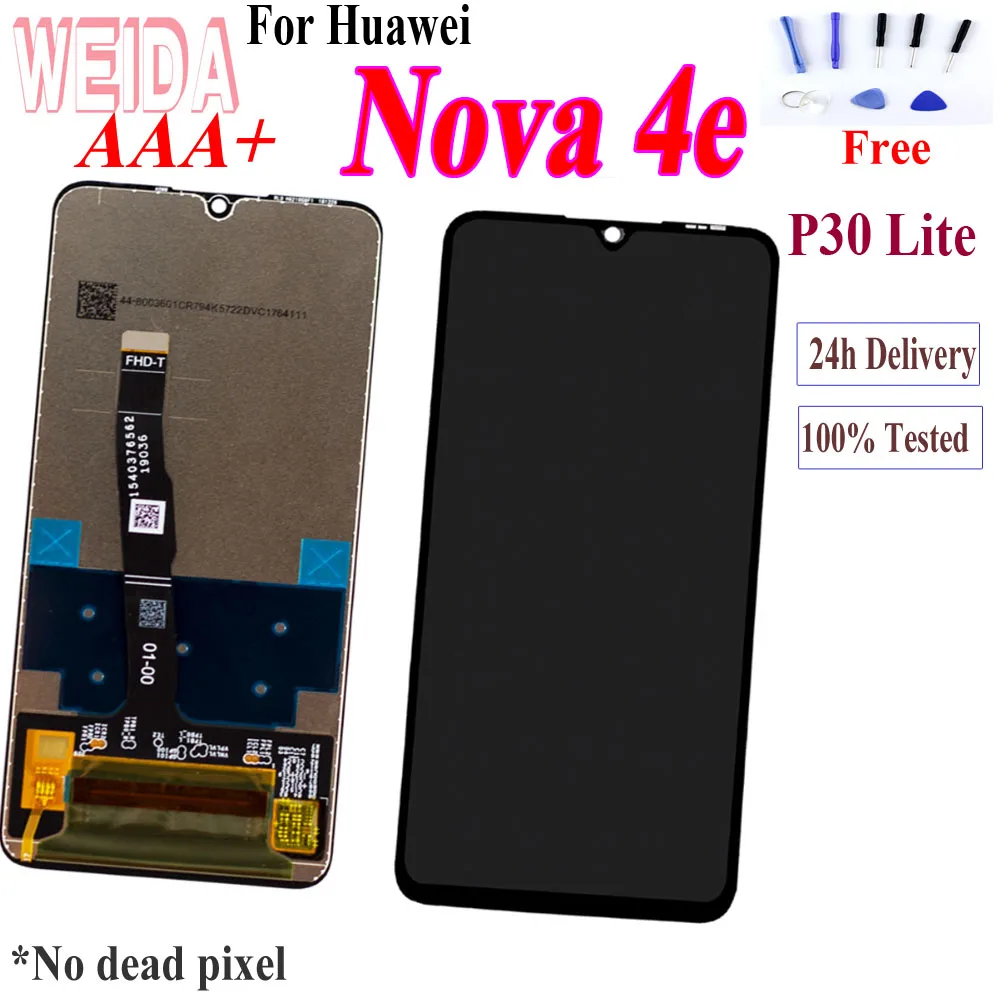 Оригинальный ЖК дисплей 6 15 дюйма для Huawei Nova 4E P30 Lite с сенсорным экраном дигитайзер