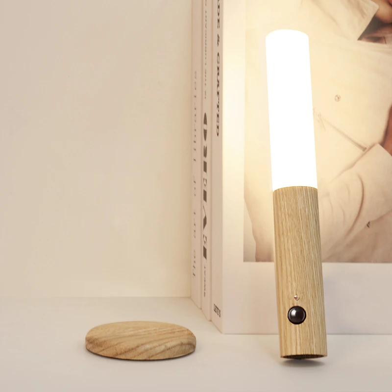 

Night Light Staircase Wall Lamp Table Lamp Portable Usb Charging Bedside Lighting Closet Light Best Gift Smart Sensor
