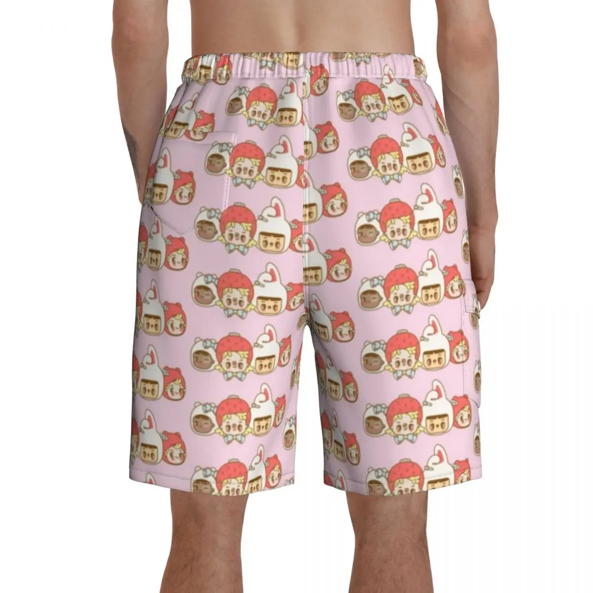 

Harajuku Board Shorts Polyester Swimming Trunks Beach Funny Men Swim Trunks