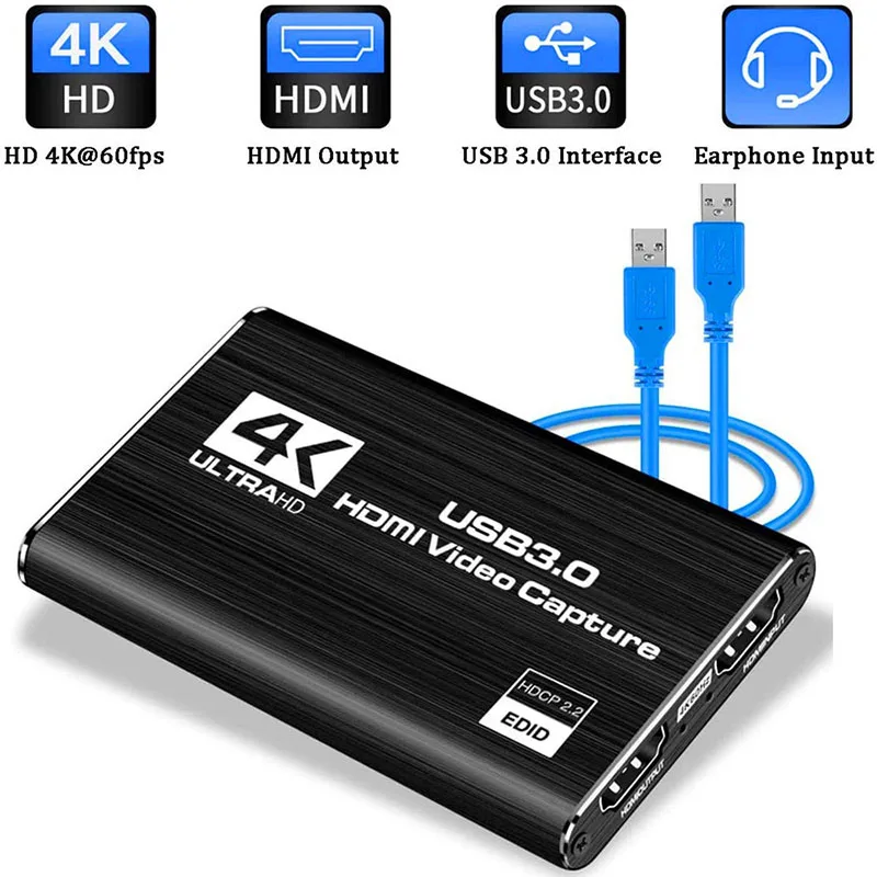 

4K HDMI игра Карта видеозахвата USB3.0 1080P Карта видеозахвата ключ HDMI карта захвата, используется для OBS игры захват живая открытка