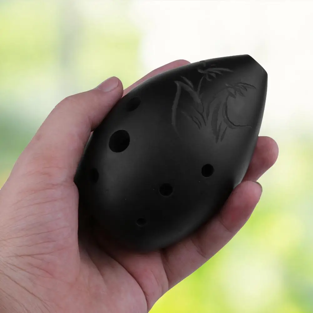 

Vantage Chinese Flute Portable Clay Xun 8 Holes Xun Instrument for Music Ocarina