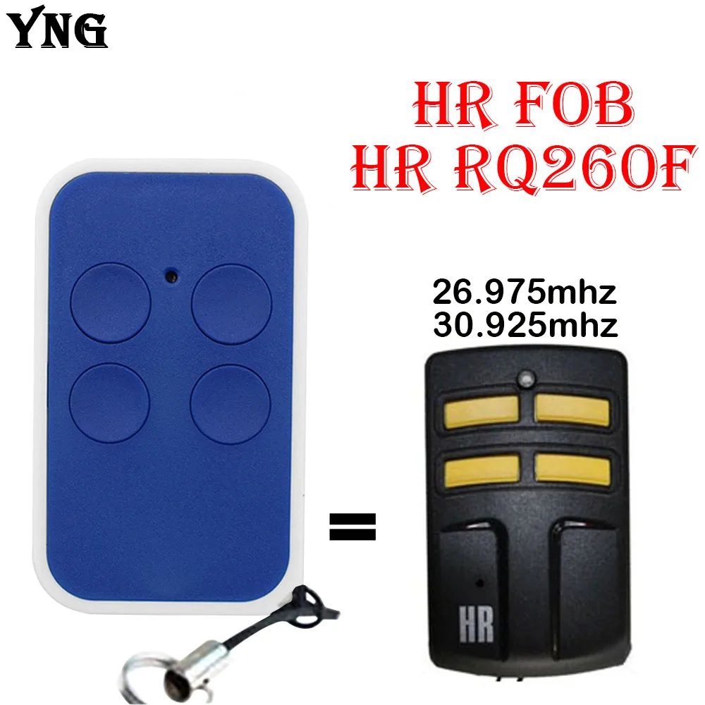 

HR FOB RQ2640F 26.975MHz 30.925MHz Remote Control HR Low Frequency Garage Door Control Gate Opener