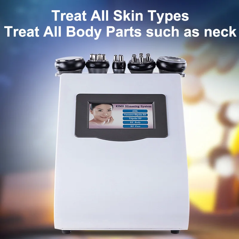 5 in 1 Vacuum 40 K Lipo Ultrasonic Cavitation RF Slimming Machine Best Sellers Products Salon Equipment | Красота и здоровье