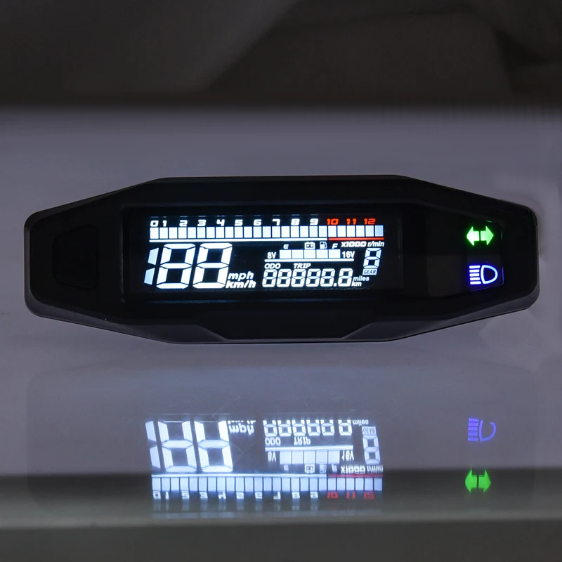 2021 New Universal Moto RPM Tachometer Speedometer Speed Gauge Tacho Meter Digital Odometer Instrument Sensor Set For Motorcycle