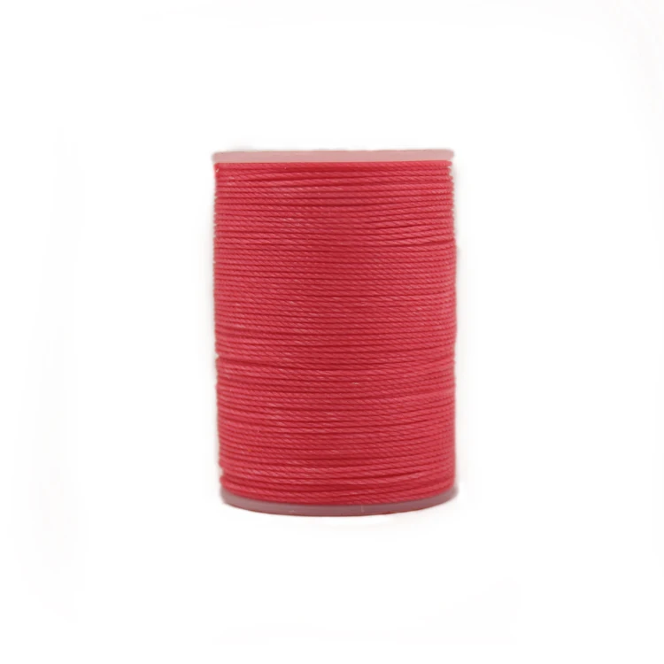 S048 peach red Распродажа DIY диаметр 0,55 мм кожаная круглая Вощеная швейная нить ручная прошитая полиэфирная круглая Вощеная цветная нить 40 цветов - Цвет: S048 peach red