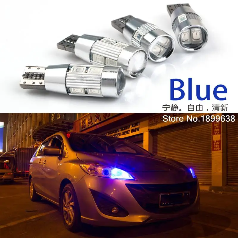1 шт безопасная без ошибки T10 светильник 194 W5W Высокая яркость LED Canbus для mitsubishi asx