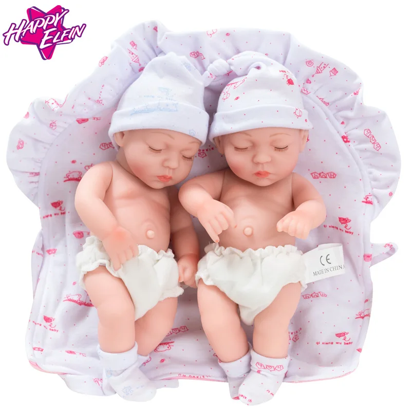 Bebes Кукла реборн 10icn мягкий силиконовый младенец куклы com corpo de silicone menina Рождество