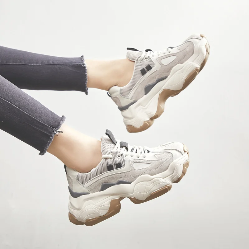 

Женские повседневные кроссовки на массивной подошве, роскошные женские дизайнерские кроссовки, женская обувь для тенниса с вулканизирован...