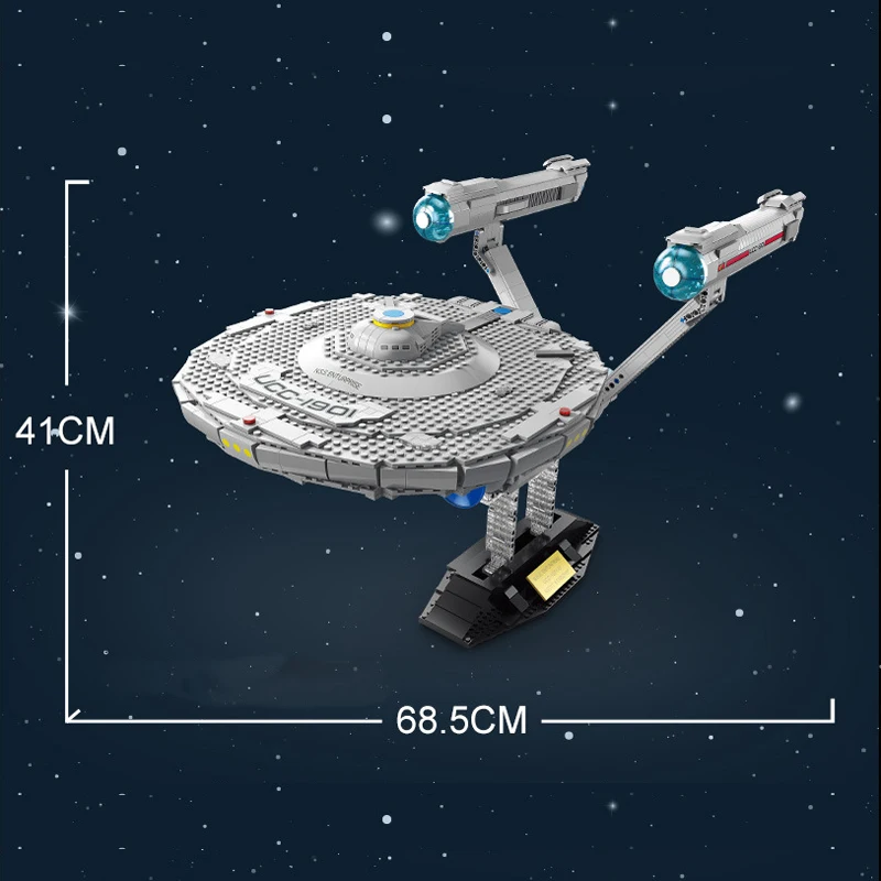 Строительные блоки MOC Technical Star-Treks космический корабль американское предприятие