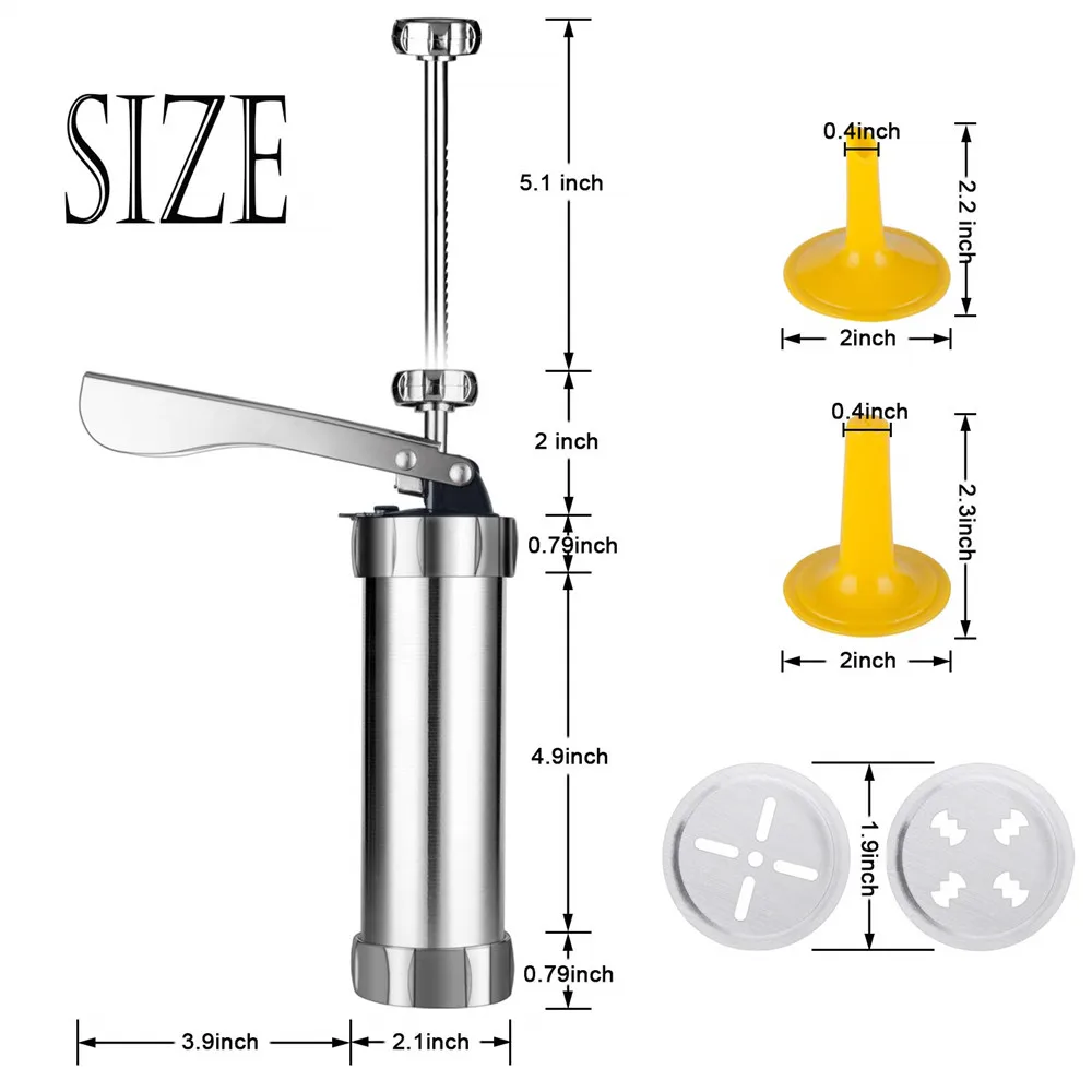 Машина для выпечки печенья из нержавеющей стали экструдер пистолет набор
