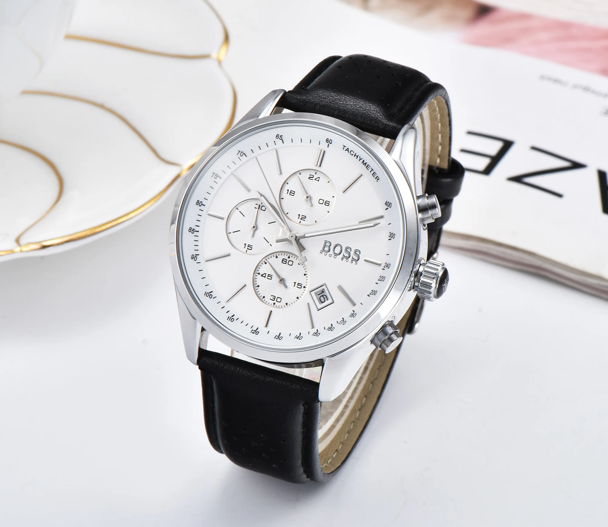 

2021 new men's Quartz full function high grade wristwatch business wristwatch waterproof wristwatch