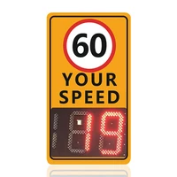 tunnel road led display variable speed sign board road signs with solar pannel with radar