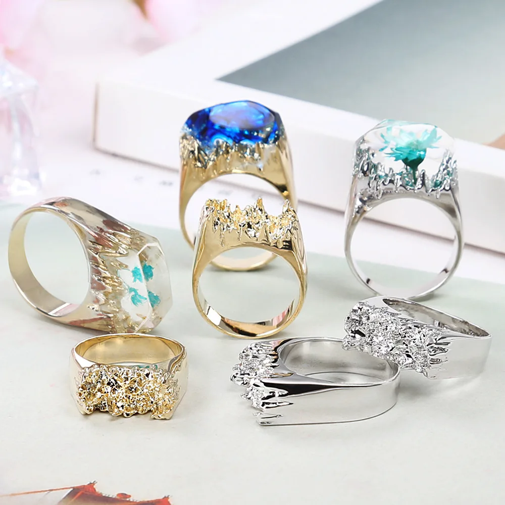 Силиконовая форма в виде кольца с зачарованным ландшафтом необычное искусство