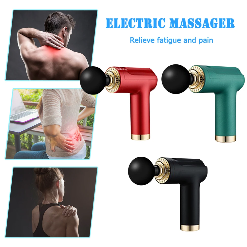 

LCD Display Muscle Massage Gun USB Portable Neck Muscle Massager for Body Massage Relaxation Gout Pain Relief Slimming