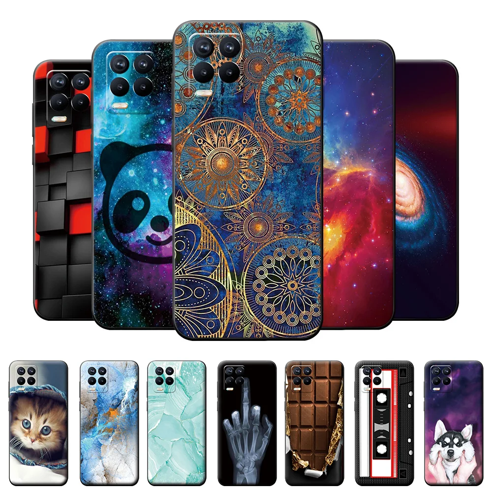 for realme 8 case 6 4 fundas on realme 8 pro soft tpu fashion case for oppo realme 8 silicone phone cover for oppo realme 8 pro free global shipping