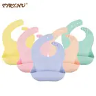 Нагрудник для новорожденных, слюнявчик из непромокаемые детские нагрудники силикона с милым мультяшным принтом