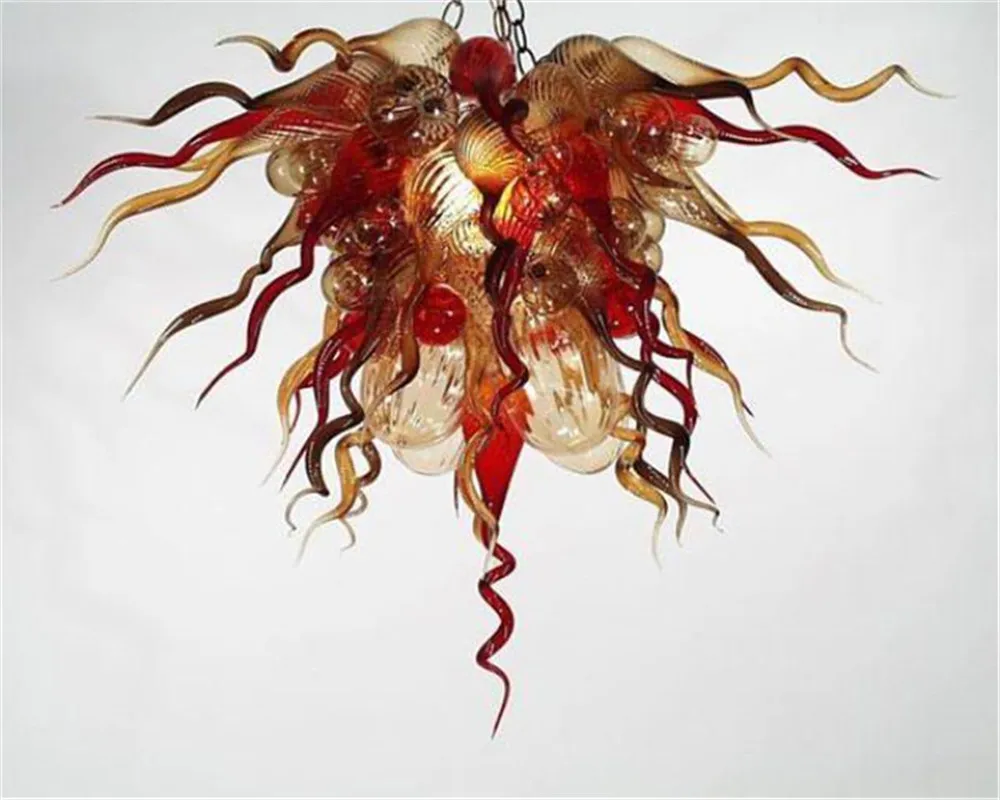 

Creative Modern European Chihuly Style Art Glass Chandelier with LED Bulbs