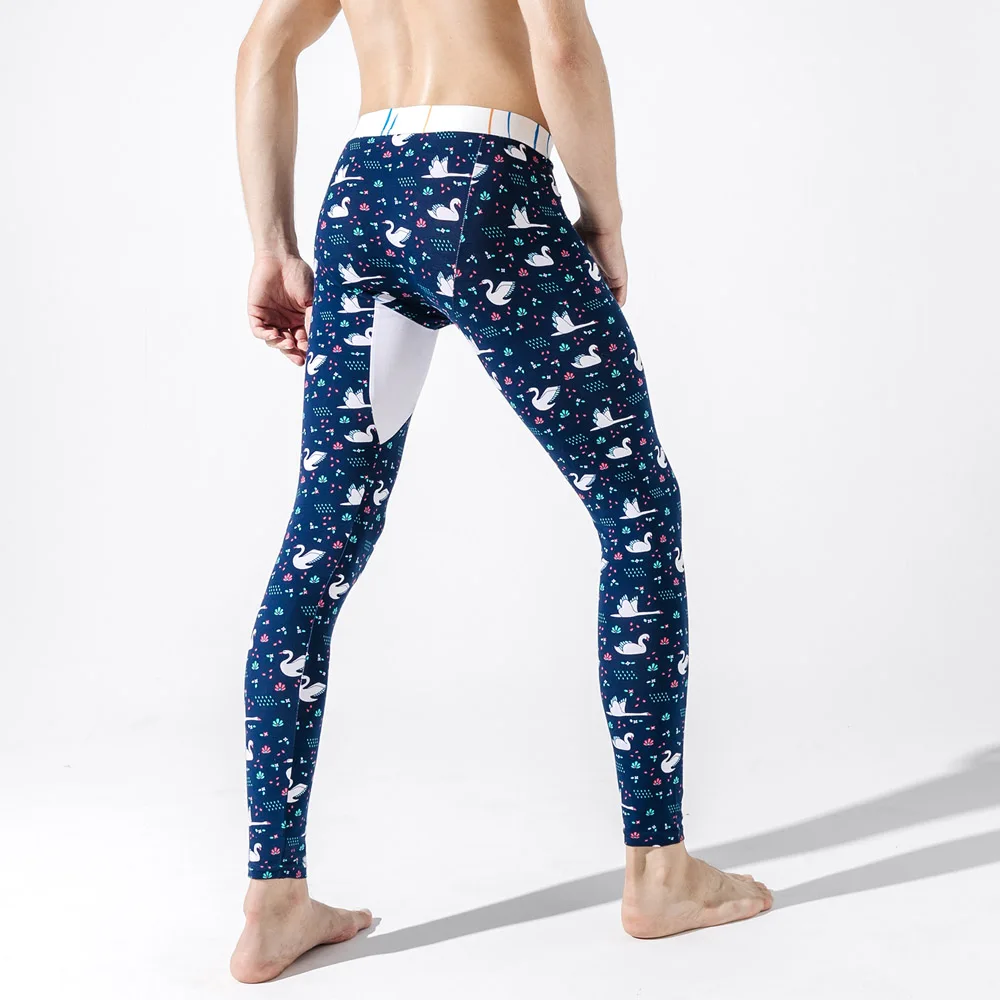 

Men Long Johns Men Hot Thin Elastic Line Pants Male Fashion Cotton Sexy warm Long Johns for Underpants Legging Tight winter