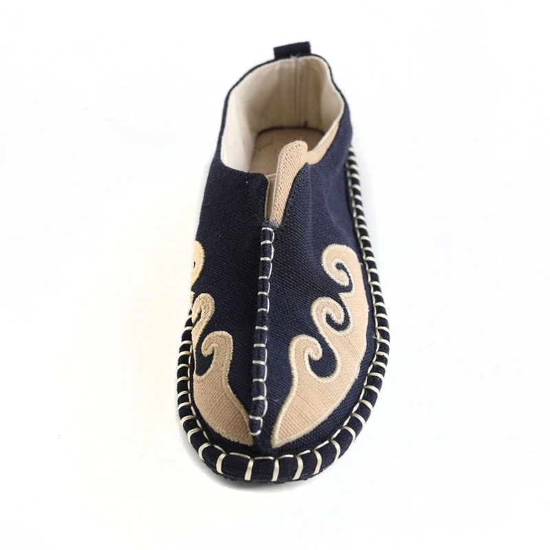 Unisex Fisherman shoes Linen Canvas Loafers Breathable Comfortable Slip-On Espadrilles Embroid Casual Sapatos Zapatillas