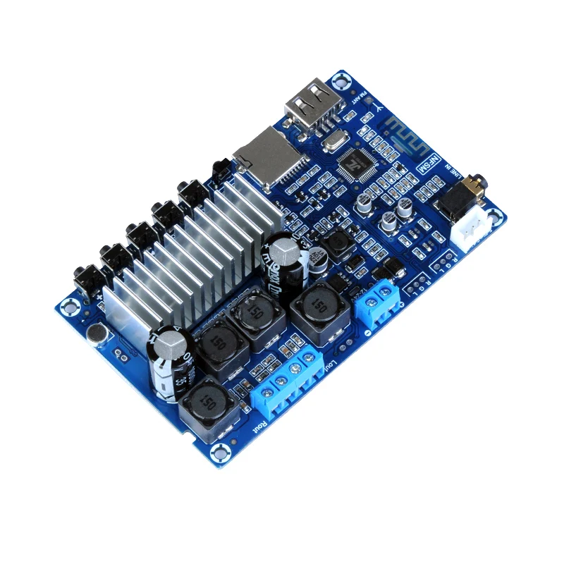 2*50 Вт Bluetooth 5 0 TPA3116 цифровой усилитель мощности аудио Плата стерео TPA3116D2 FM USB